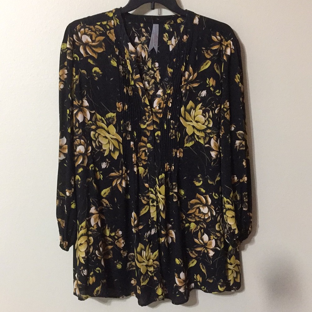 Melissa McCarthy Pin Tuck Blouse